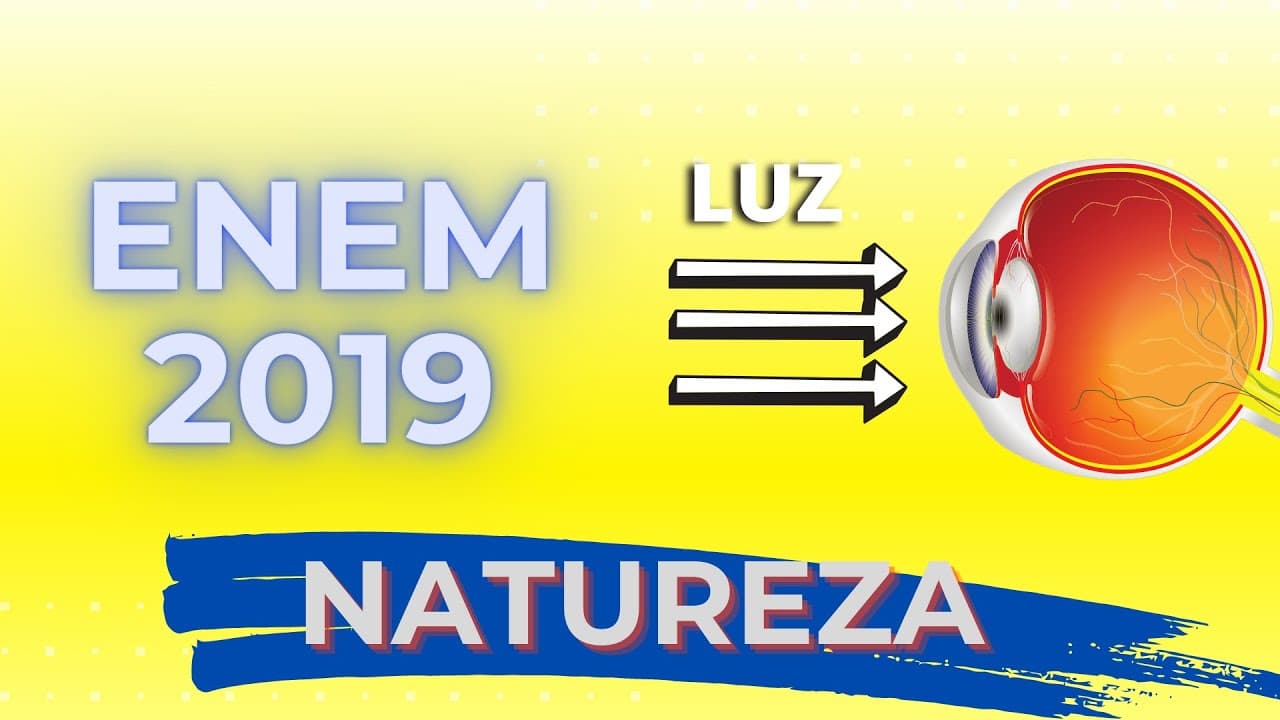 Thumbnail: ENEM 2019 - A maioria das pessoas fica com a visão embaçada ao abrir os olhos