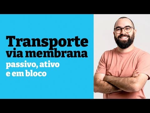 Thumbnail da aula: Transporte via membrana [passivo, ativo e em bloco] - Aula 18 - Módulo 1 - Prof. Guilherme