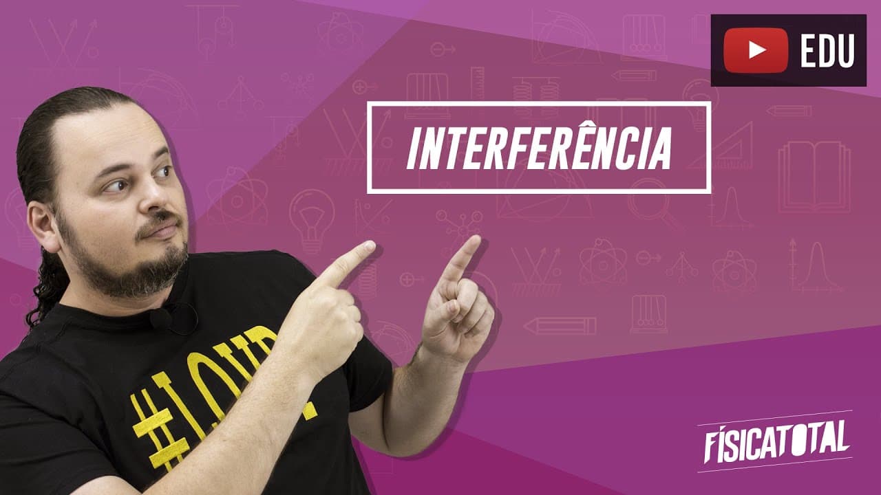 Thumbnail: interferência construtiva e destrutiva | fenômenos ondulatórios | Física em Questões 210