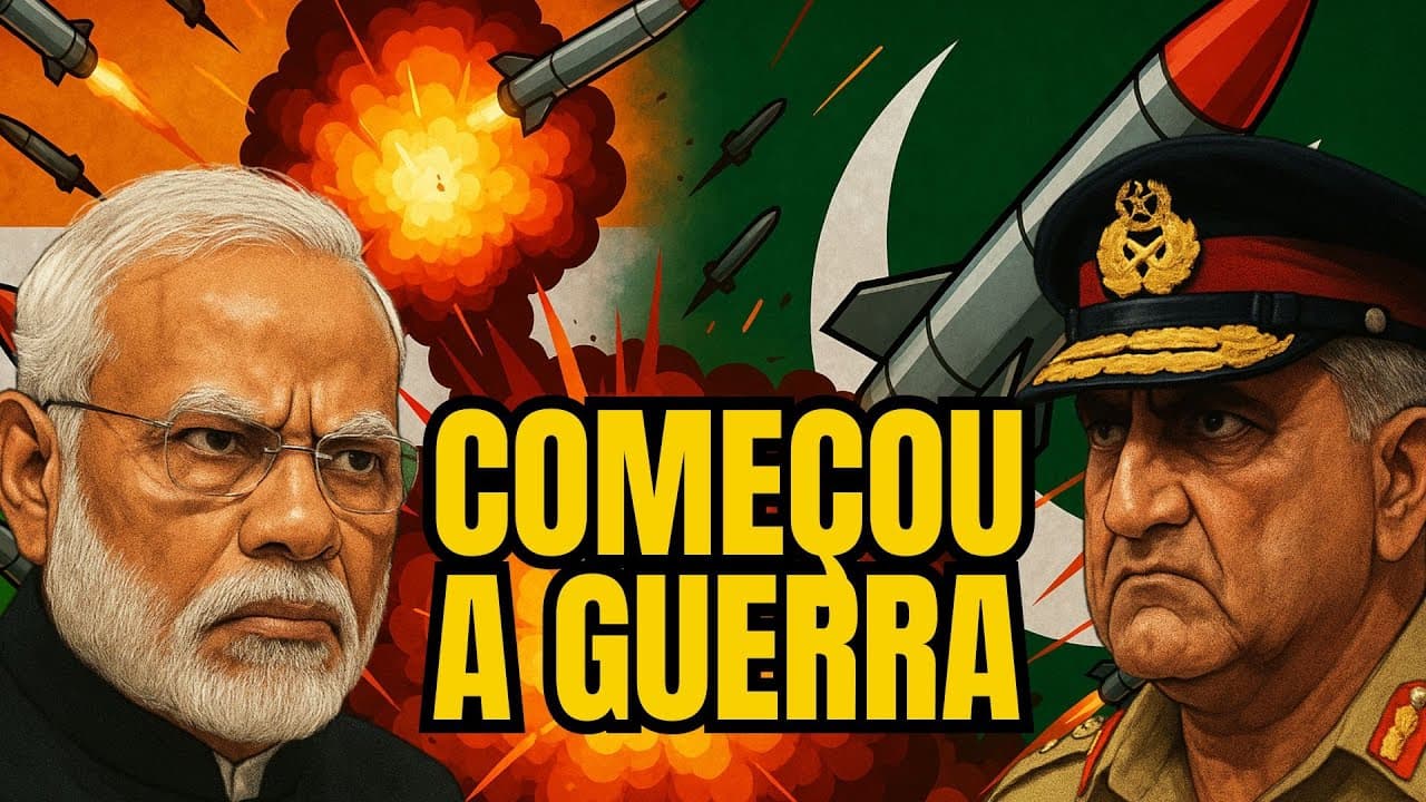 Thumbnail: A GUERRA mais PERIGOSA do MUNDO | Índia e Paquistão | Caxemira