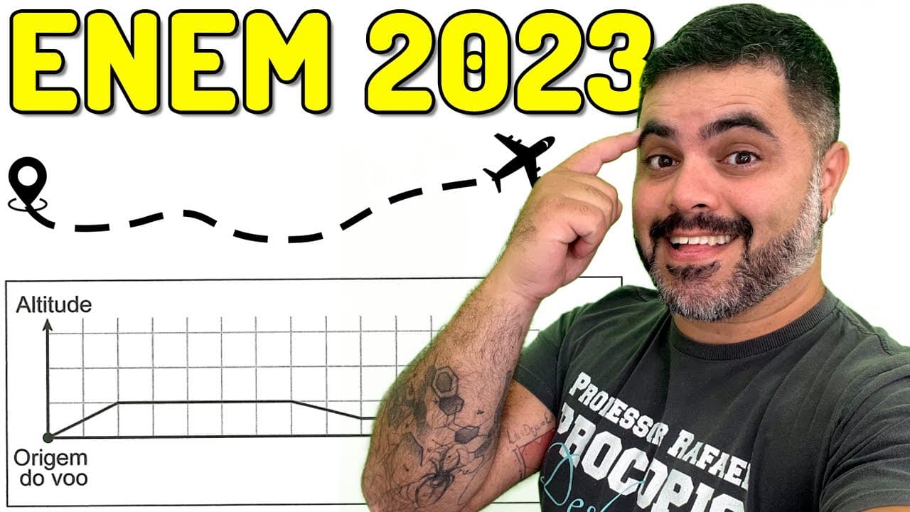Thumbnail: 🔥 ENEM 2023 MATEMÁTICA 138: Um controlador de voo dispõe de um instrumento que descreve ESCALA