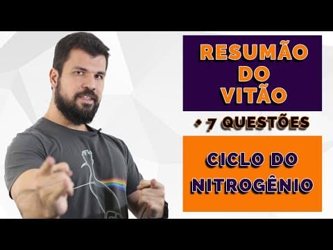 Thumbnail da aula: Resumão do Vitão - Ecologia - Ciclo do Nitrogênio + 7 exercícios ENEM