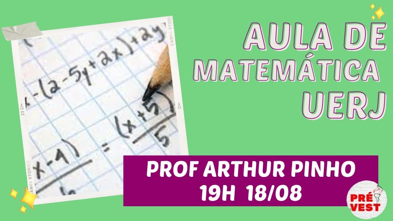 Thumbnail: Aula de Matemática Vestibular UERJ 2023