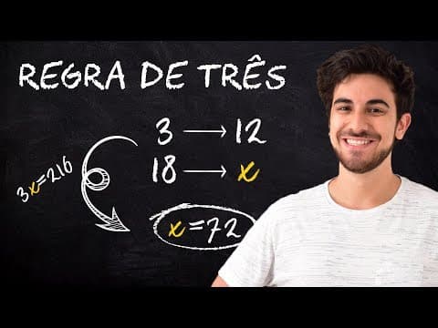 Thumbnail da aula: COMO E QUANDO FAZER REGRA DE 3 || Matemática Básica