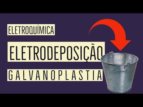 Thumbnail da aula: Eletrodeposição | Galvanoplastia | Eletrólise com Eletrodos Ativos | Eletroquímica