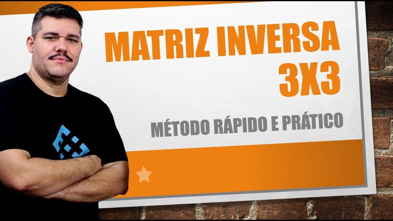 Thumbnail: MATRIZ INVERSA 3X3 FÁCIL!