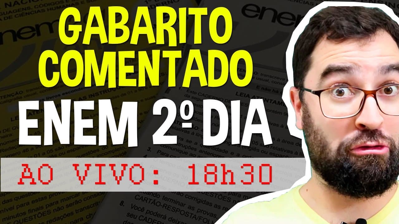 Thumbnail: Gabarito e Resolução da Prova do ENEM 2018 - Biologia | Prof. Gui