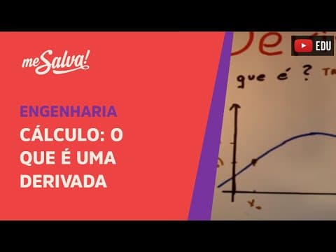 Thumbnail da aula: Me Salva! Cálculo - O que é uma Derivada?
