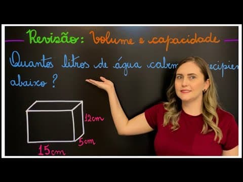 Thumbnail da aula: VOLUME E CAPACIDADE! APRENDA AGORA! EXPLICAÇÃO PARA APRENDER MATEMÁTICA AGORA!