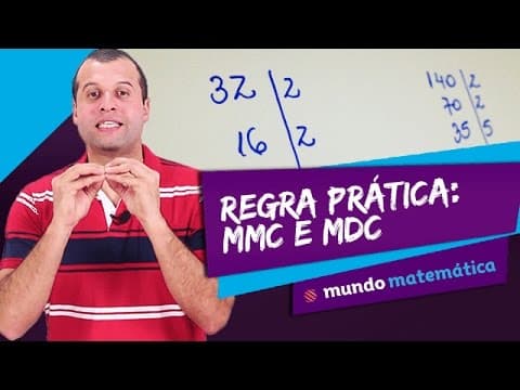 Thumbnail da aula: 🧮 MMC e MDC (2/2): Regra prática e exercícios resolvidos -  Matemática - ENEM