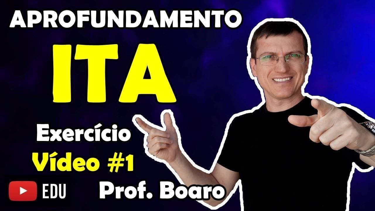 Thumbnail: ITA - ANÁLISE DIMENSIONAL - APROFUNDAMENTO FÍSICA - EXERCÍCIO - Prof Boaro Vídeo #1