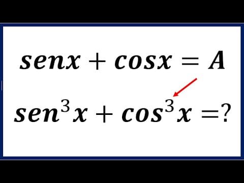 Thumbnail da aula: 💟 sen³x + cos³x=? - A Matemática é LINDA! #33 💟