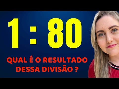Thumbnail da aula: NUNCA MAIS ERRE DIVISÃO !! Matemática básica todo dia.📚🚀