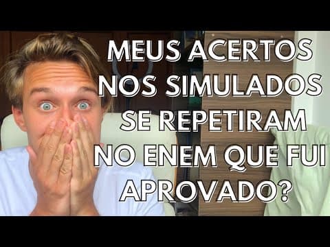 Thumbnail da aula: DÚVIDA: SEUS ACERTOS NOS SIMULADOS VÃO SE REPETIR NA PROVA OFICIAL? Reta Final ENEM 2021