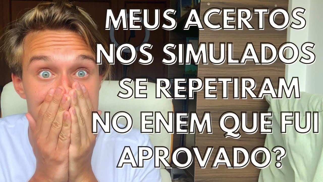 Thumbnail: DÚVIDA: SEUS ACERTOS NOS SIMULADOS VÃO SE REPETIR NA PROVA OFICIAL? Reta Final ENEM 2021