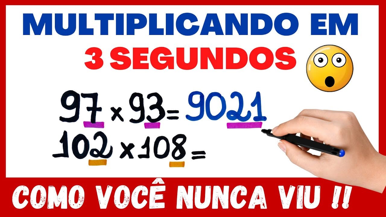 Thumbnail: MULTIPLICANDO EM 3 SEGUNDOS!! INCRÍVEL!!