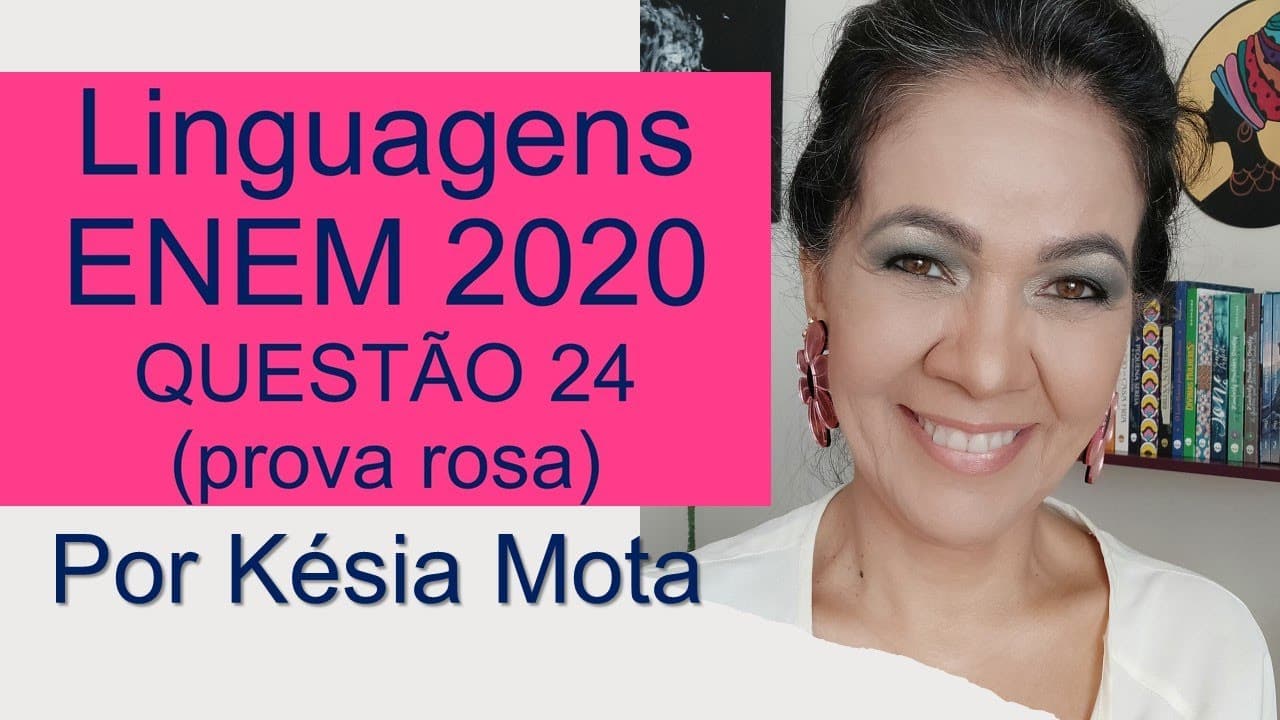 Thumbnail: Questão 24 do ENEM 2020 (prova rosa)