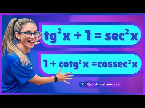 Thumbnail da aula: RELAÇÕES TRIGONOMÉTRICAS DERIVADAS DA RELAÇÃO FUNDAMENTAL
