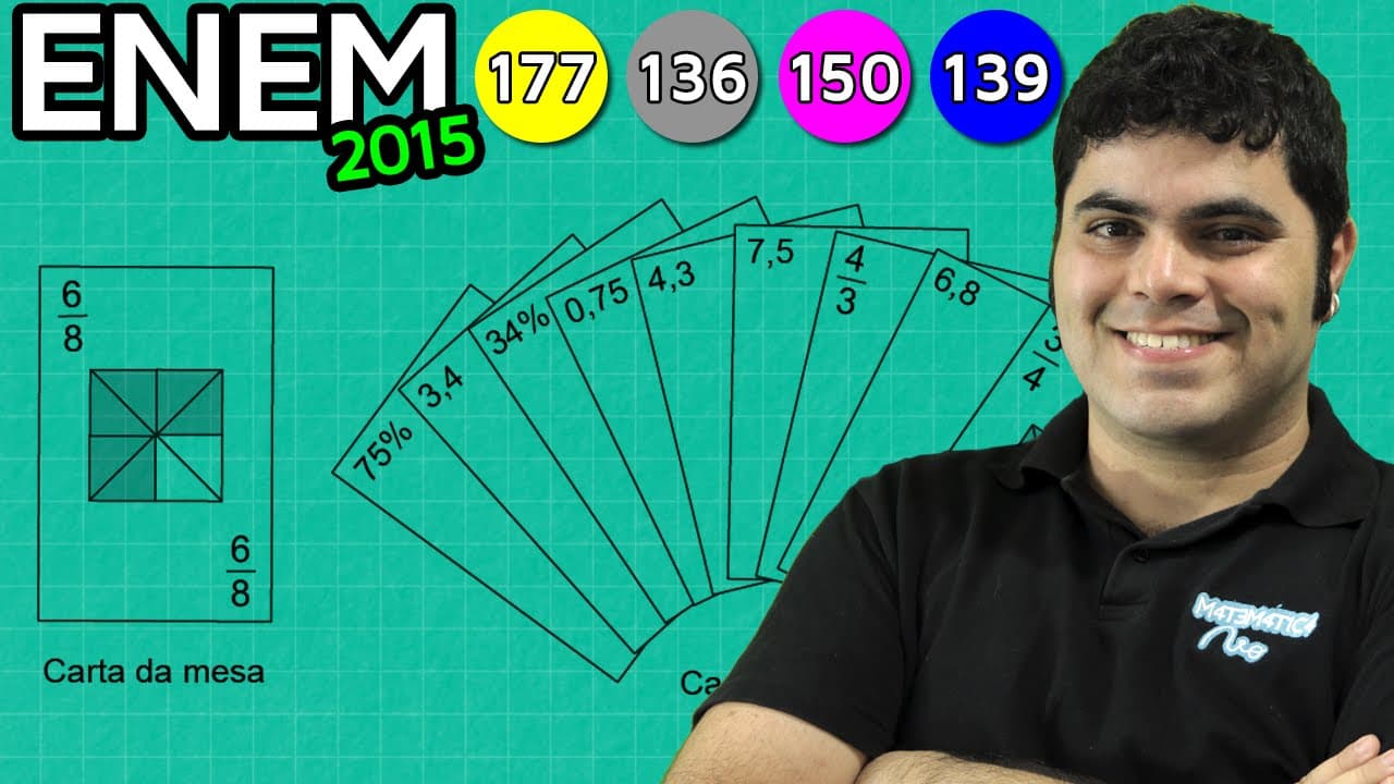 Thumbnail: ENEM 2015 Matemática #4 - Frações Equivalentes, Números Decimais e Porcentagem