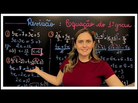 Thumbnail da aula: EQUAÇÃO DO 1º GRAU !! APRENDA TUDO EM UMA AULA!!! EXPLICAÇÃO PARA VOCÊ APRENDER MATEMÁTICA AGORA!