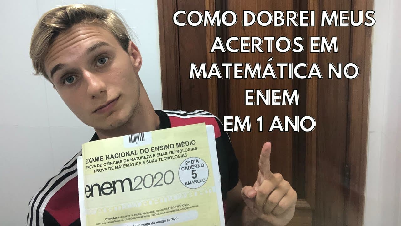 Thumbnail: (ENEM) Como DOBREI meus acertos em MATEMÁTICA em UM ANO ESTUDANDO EM CASA