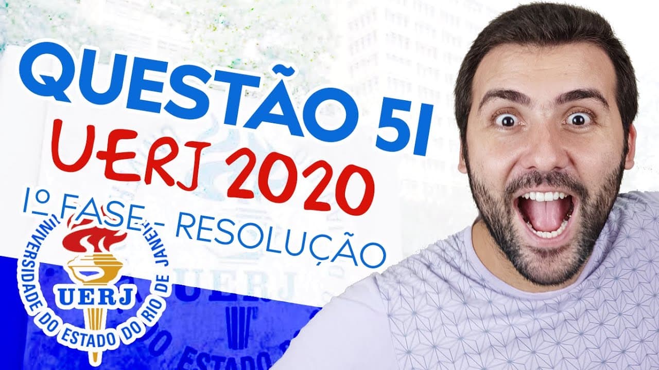 Thumbnail: UERJ 2020 - QUESTÃO 51 DE GEOGRAFIA - RESOLUÇÃO 1° EXAME DE QUALIFICAÇÃO