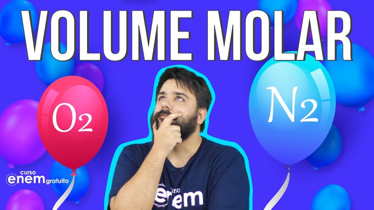 Thumbnail: VOLUME MOLAR  DOS GASES: o que é, fórmulas, como calcular | Resumo de Quimica para o Enem