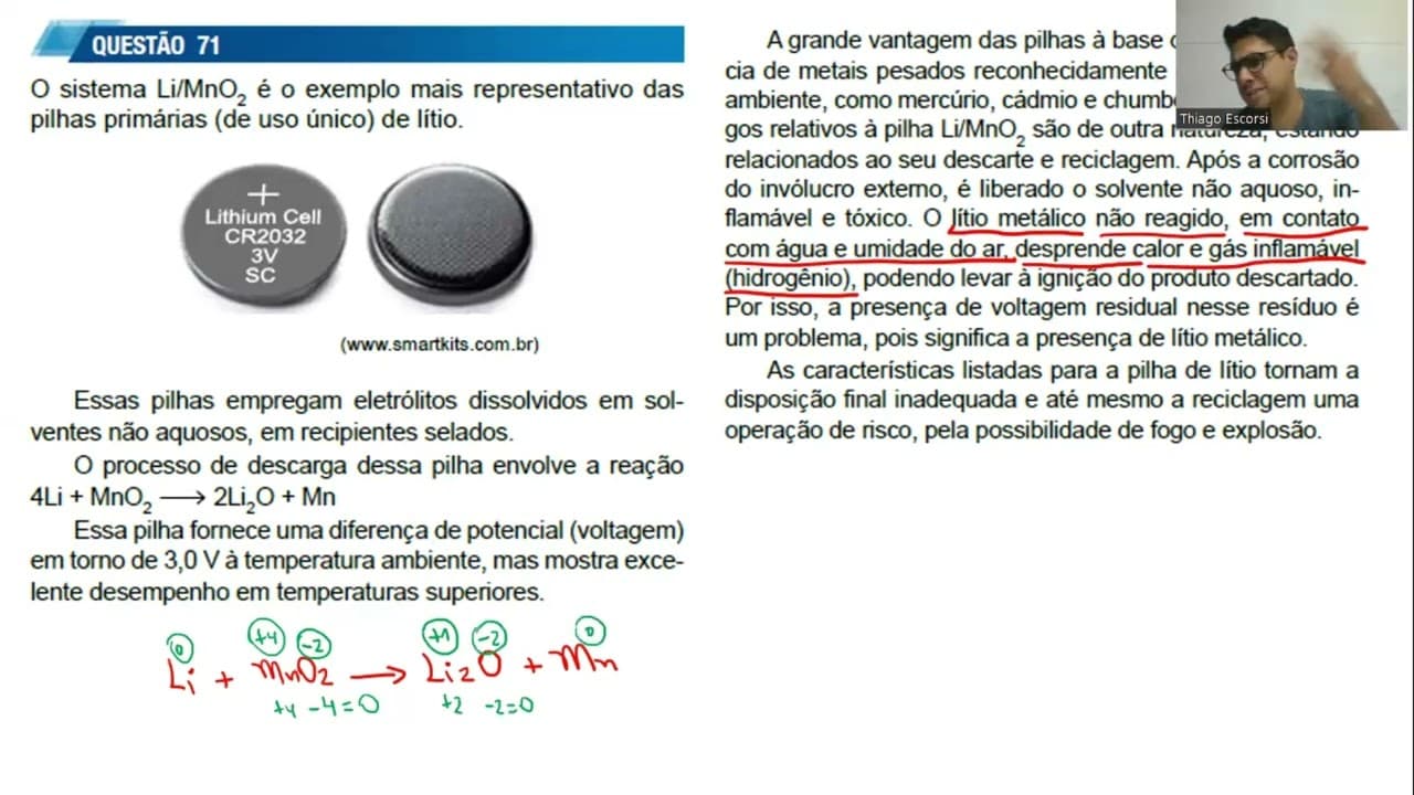 Thumbnail: UNESP 2024 - 1ªFASE ‐ RESOLUÇÃO DAS QUESTÕES DE QUÍMICA