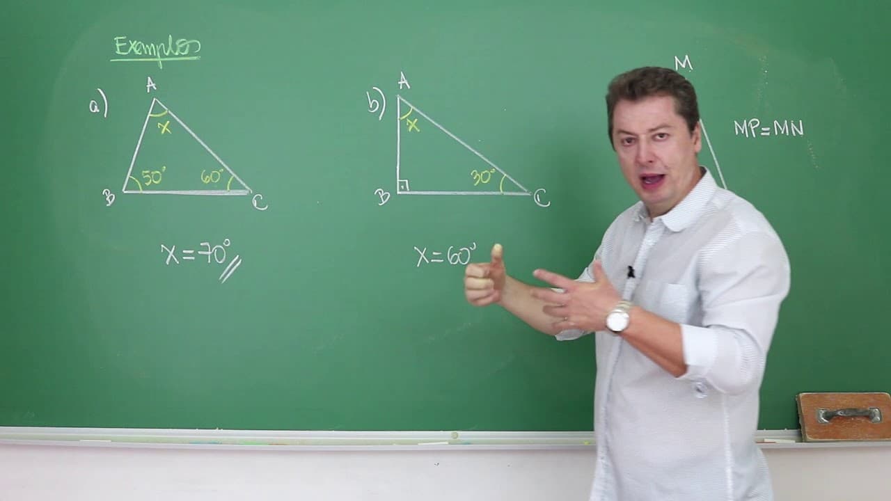 Thumbnail: Tipos de Triângulo (Retângulo, Equilátero e Escaleno) - Matemática para o ENEM