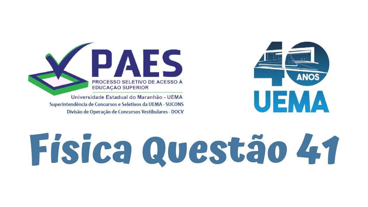Thumbnail: Resolução Uema 2022 - Física Q41