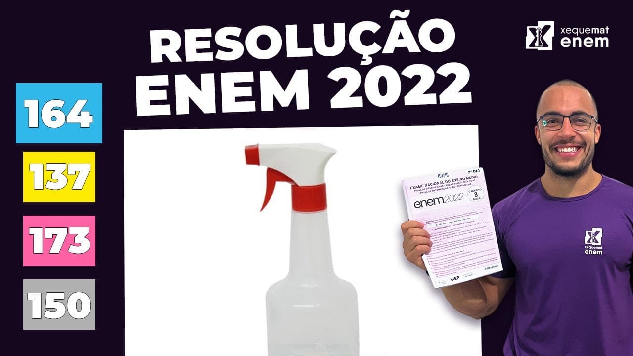 Thumbnail: 🔘Questão 164 - Caderno Azul | Razão e Proporção | MATEMÁTICA ENEM 2022