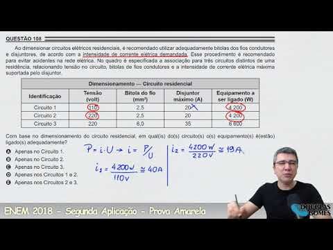 Thumbnail da aula: Resolução/correção ENEM 2018 Segunda aplicação Amarela 108