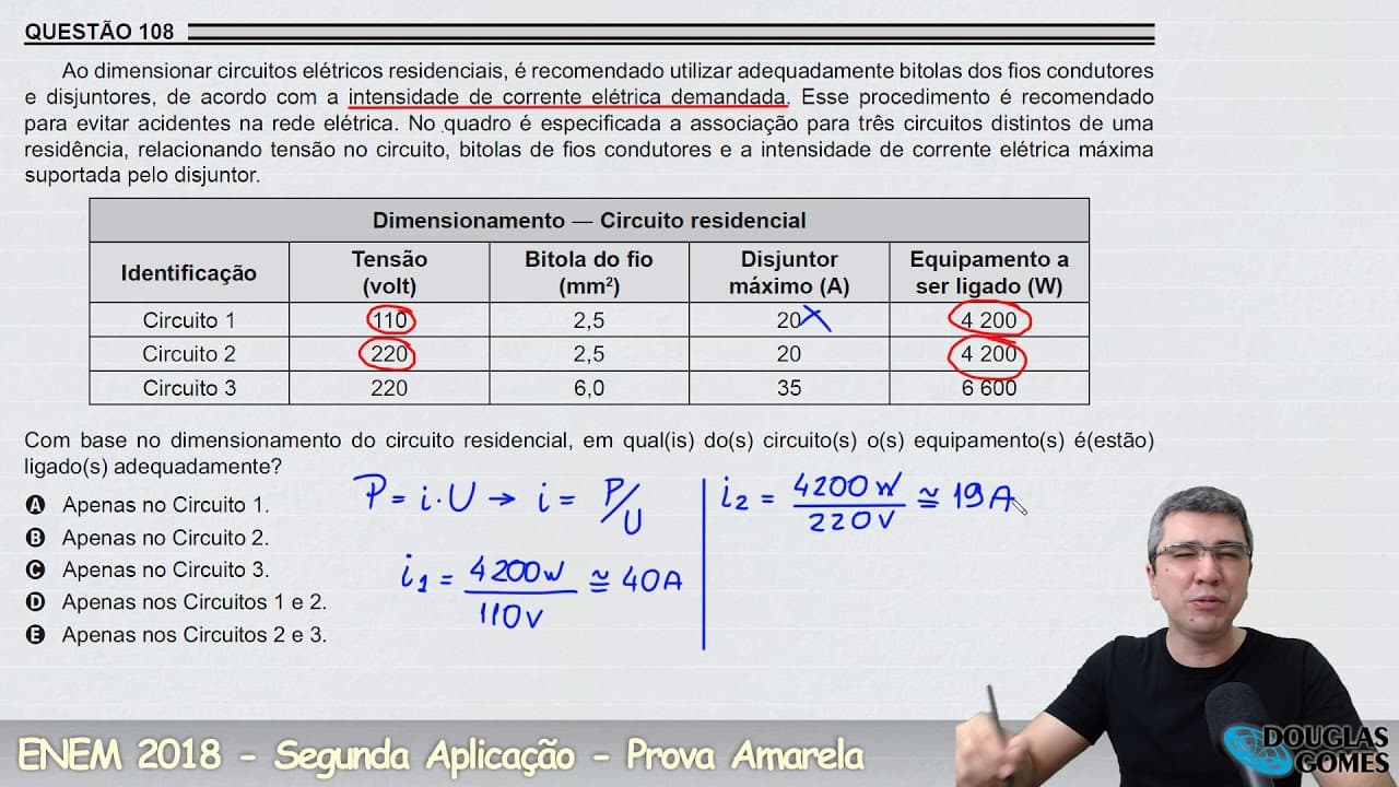 Thumbnail: Resolução/correção ENEM 2018 Segunda aplicação Amarela 108
