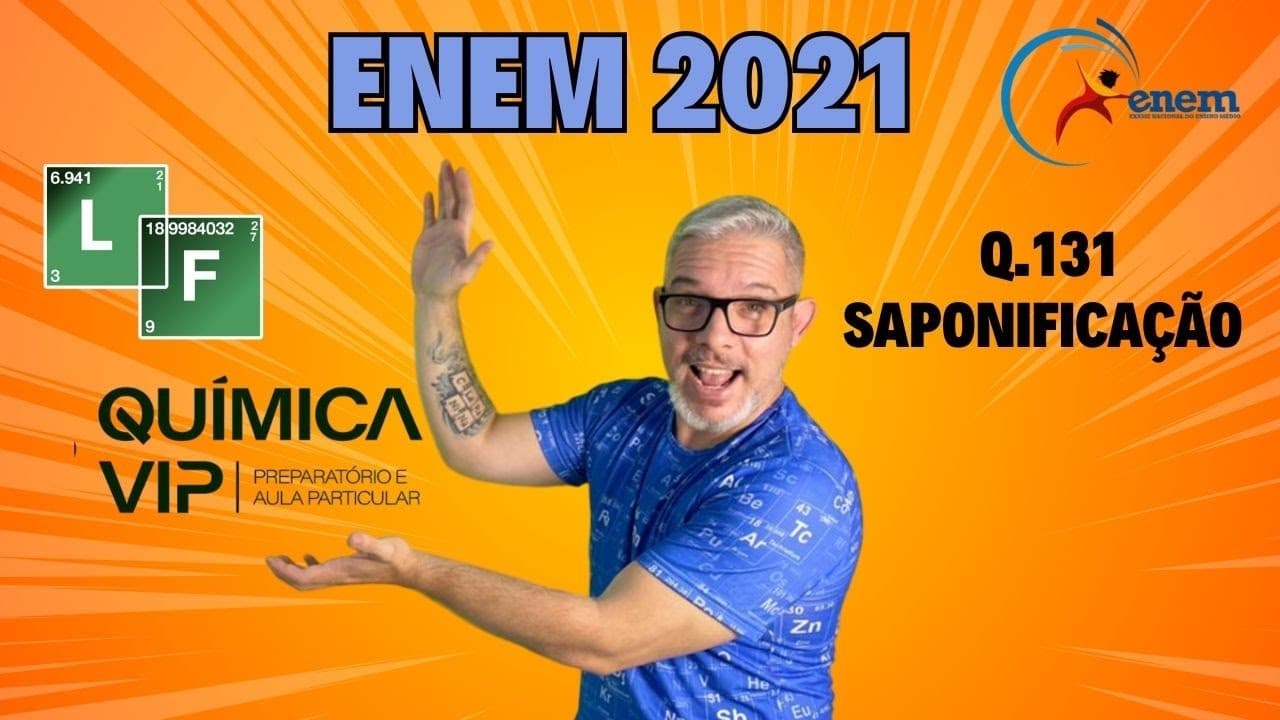 Thumbnail: ENEM 2021|Química| A simples atitude de não jogar direto no lixo ou no ralo da pia o óleo de cozinha
