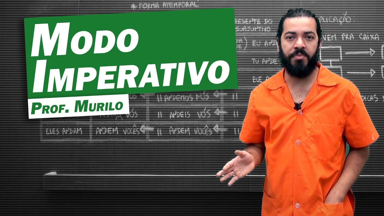 Thumbnail: Gramática - Modo Imperativo dos Verbos