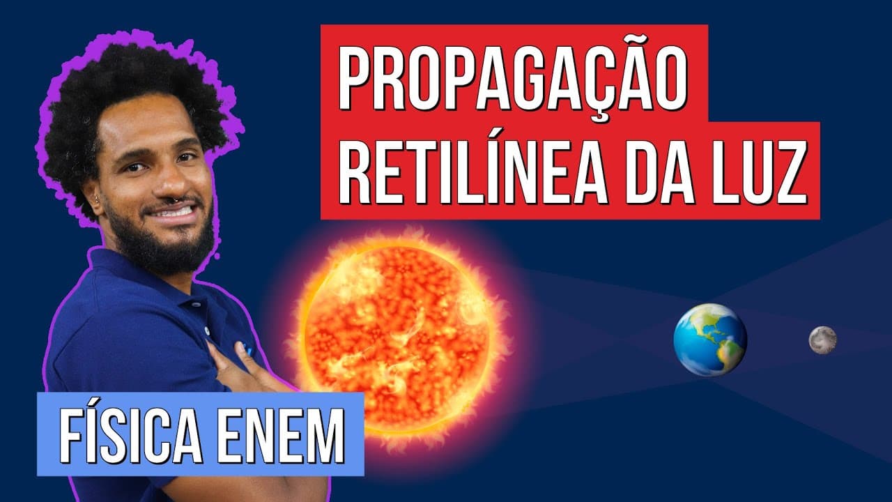 Thumbnail: PROPAGAÇÃO RETILÍNEA DA LUZ: Princípios e Características | Resumo de Física para o Enem