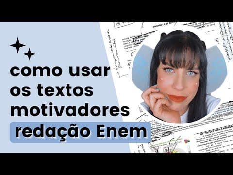 Thumbnail da aula: Como usar os textos motivadores da redação do Enem