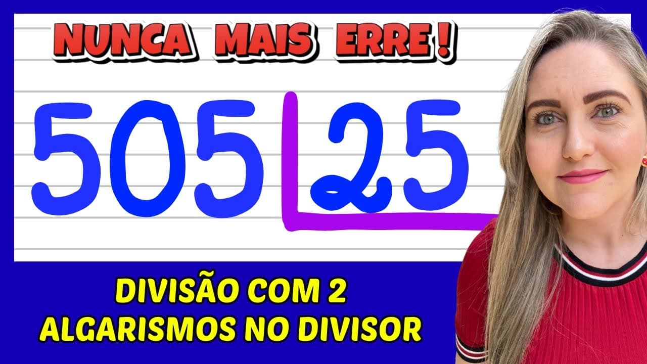 Thumbnail: NUNCA MAIS ERRE DIVISÃO! APRENDA COMO FAZER DIVISÃO!