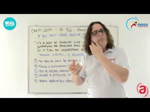 Thumbnail da aula: Gabarito Corrige - ENEM 2014 - Linguagens e Códigos - Inglês