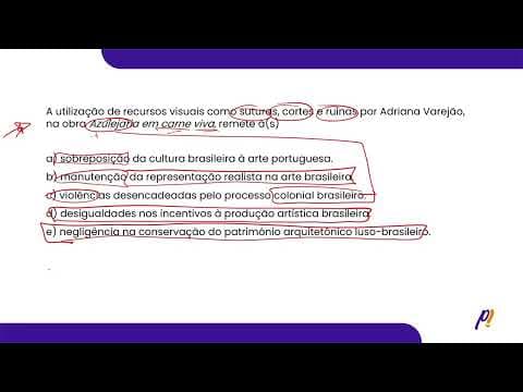 Thumbnail da aula: ENEM 2025 | A utilização de recursos visuais como suturas, cortes e ruínas por Adriana Varejão...