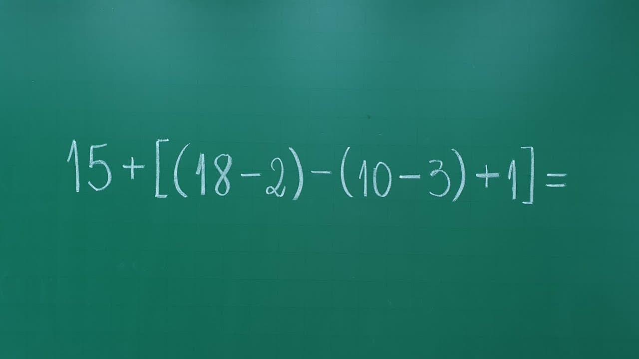 Thumbnail: EXPRESSÃO NUMÉRICA com PARÊNTESES e COLCHETES  - Professora Angela Matemática