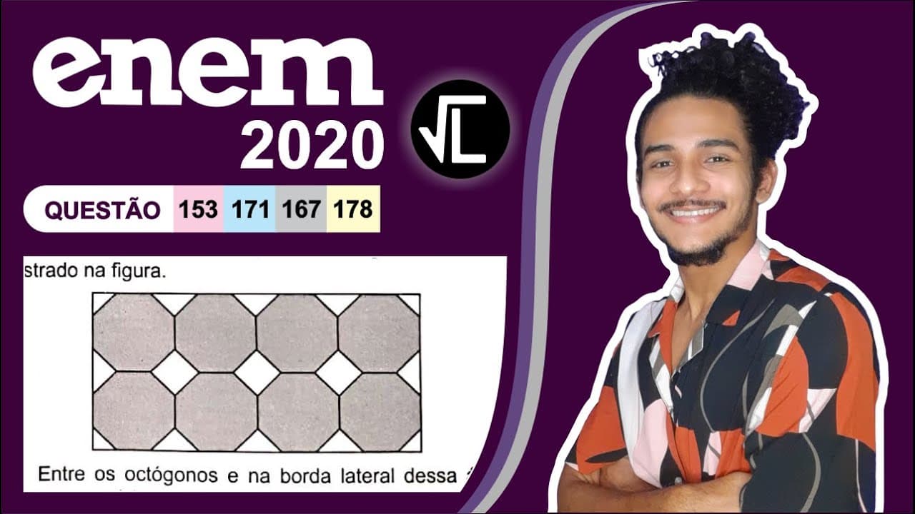 Thumbnail: ENEM 2020 | Azulejo designa peça de cerâmica vitrificada e/ou esmaltada usada, sobretudo, no revesti