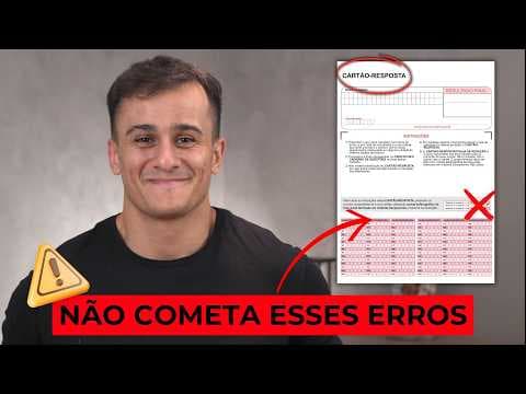 Thumbnail da aula: NÃO DEIXE O CARTÃO RESPOSTA PRO FINAL NO ENEM 2026 (EU TE IMPLORO, ME ESCUTE)