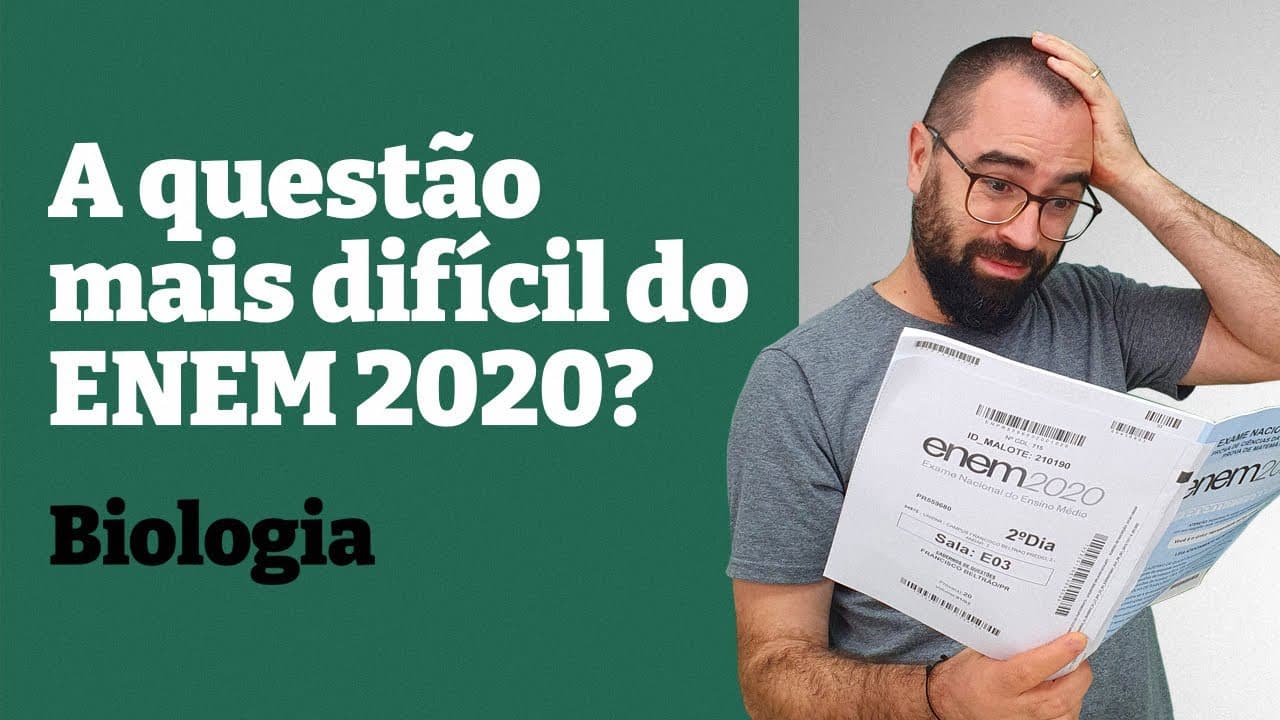 Thumbnail: A questão de BIOLOGIA mais difícil do ENEM 2020??