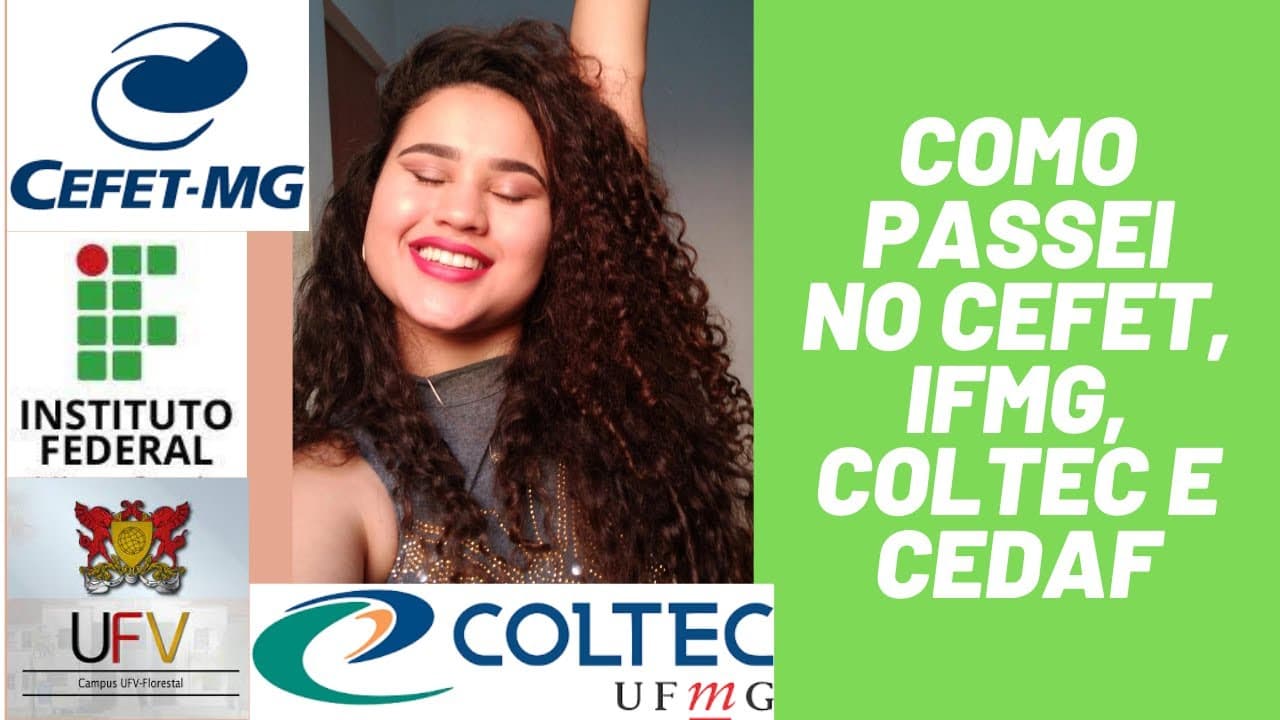 Thumbnail: Como fiz para passar no Cefet-MG, IFMG, CEDAF E COLTEC