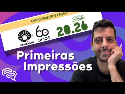 Thumbnail da aula: Resolvendo a UNICAMP 2026