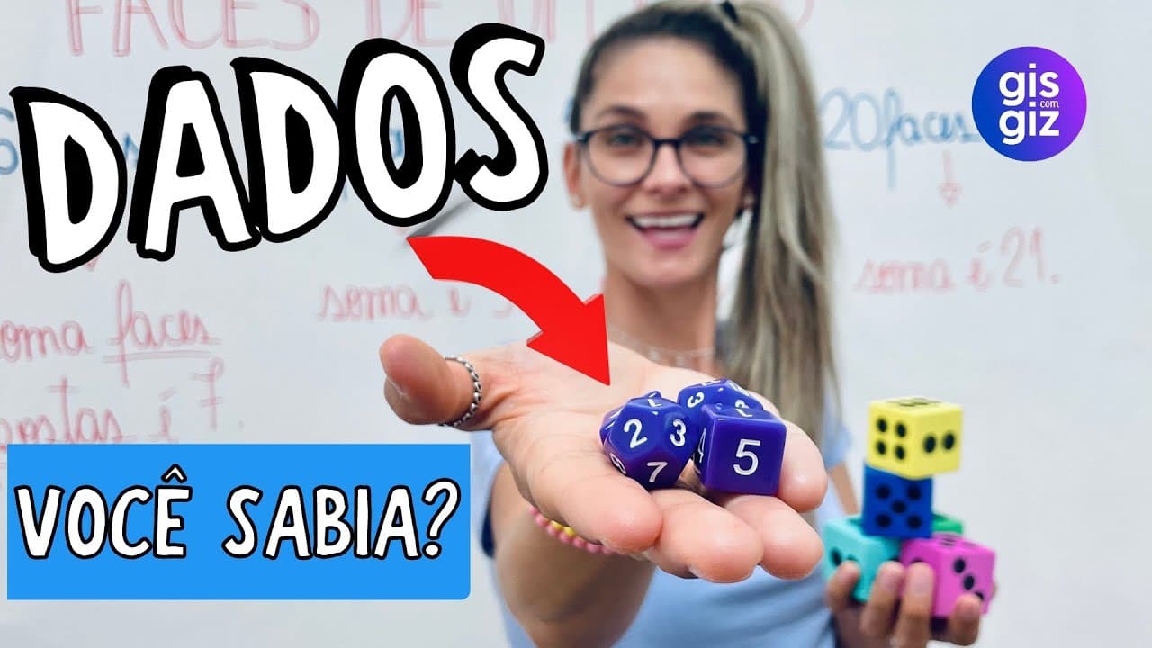 Thumbnail: O PADRÃO ESCONDIDO NOS DADOS DE 6, 8, 12 E 20 FACES