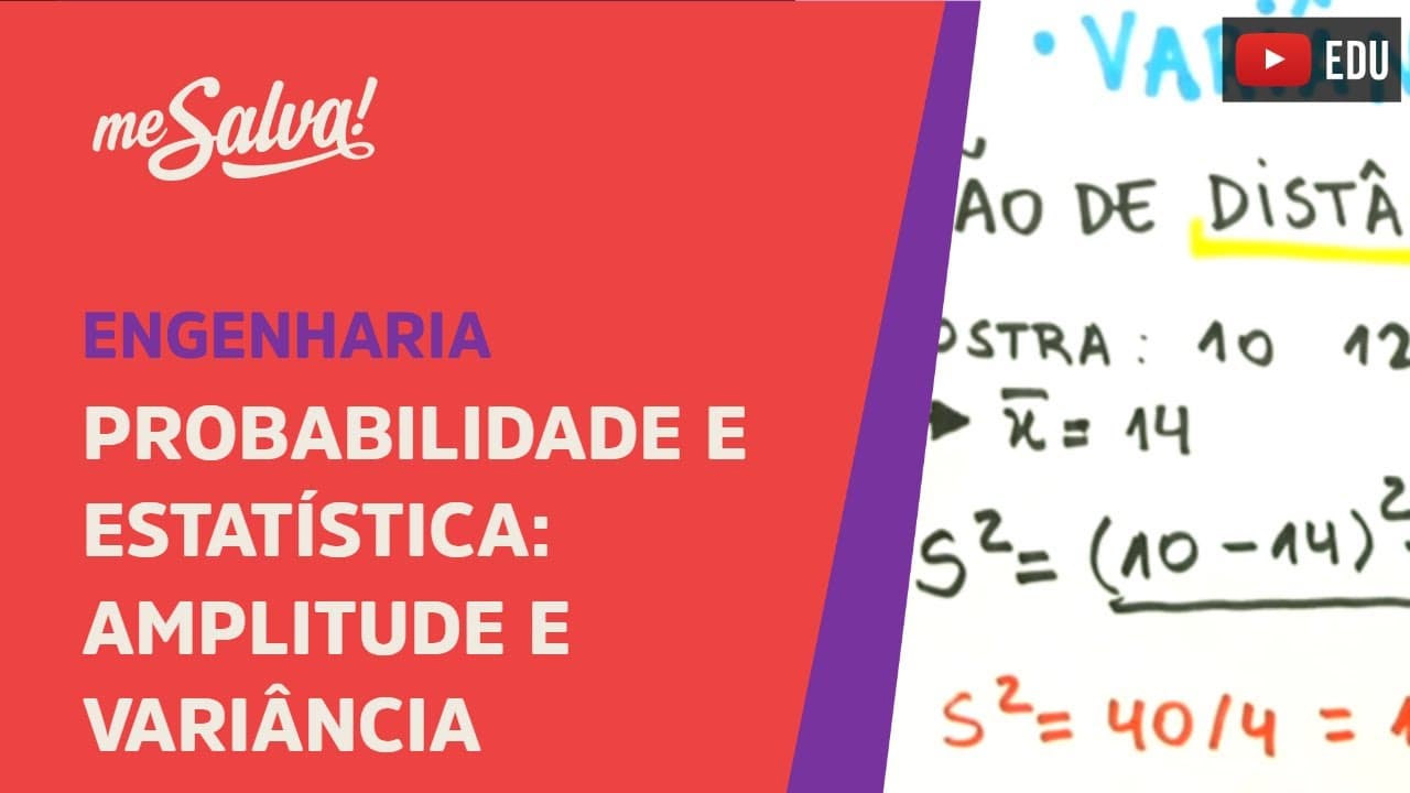 Thumbnail: Me Salva! INEST05 - Amplitude e Variância - Probabilidade e Estatística