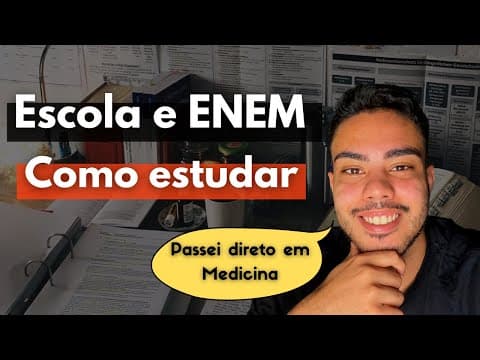 Thumbnail da aula: Como conciliar a escola com o ENEM/VESTIBULAR