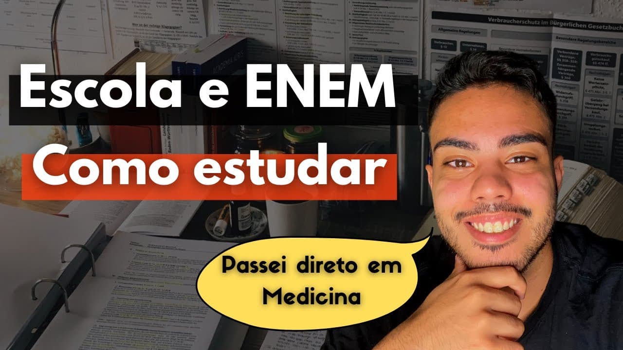 Thumbnail: Como conciliar a escola com o ENEM/VESTIBULAR